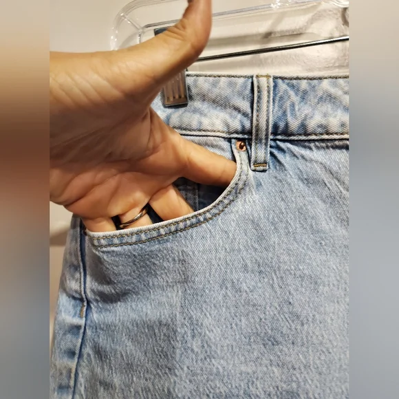 PacSun Light Blue Denim Skirt Size 27 - Picture 2 of 7